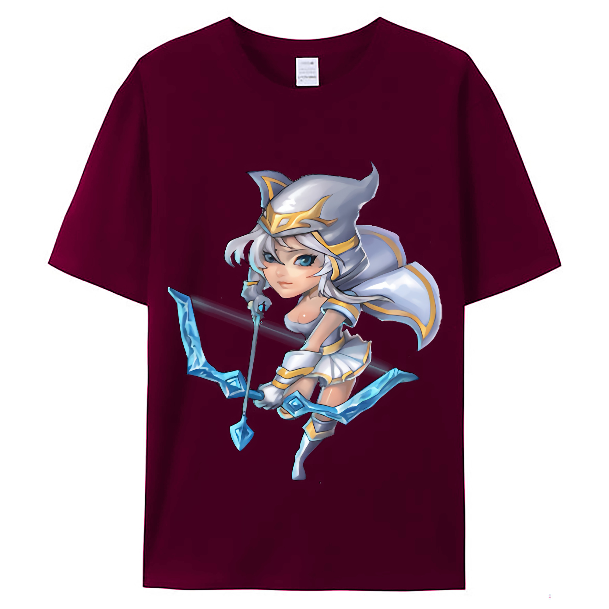（画像用） リーグ・オブ・レジェンド League of Legends LOL レディースカジュアルプリントTシャツ（綿100％）